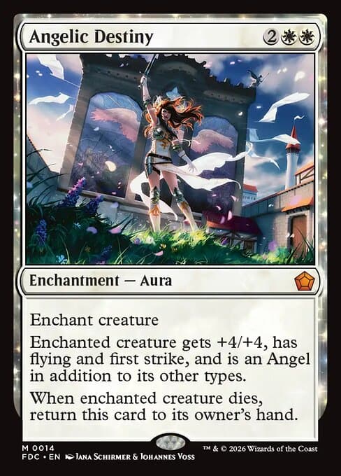Angelic Destiny card art (fdc-14), Magic: The Gathering FDC