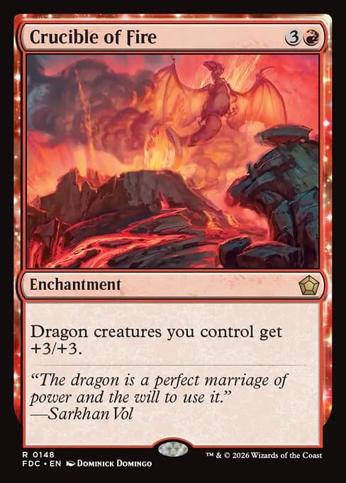 Crucible of Fire card art (fdc-148), Magic: The Gathering FDC
