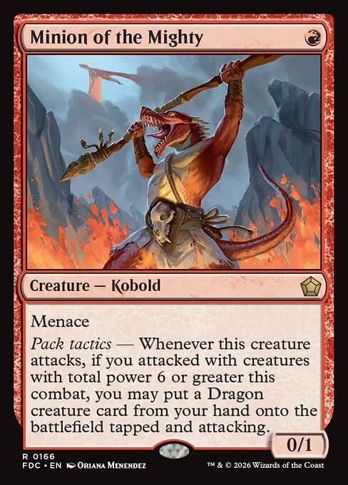 Minion of the Mighty card art (fdc-166), Magic: The Gathering FDC