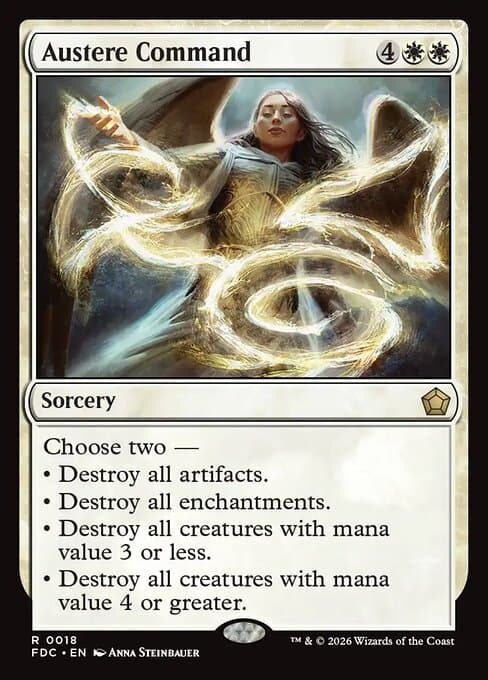 Austere Command card art (fdc-18), Magic: The Gathering FDC