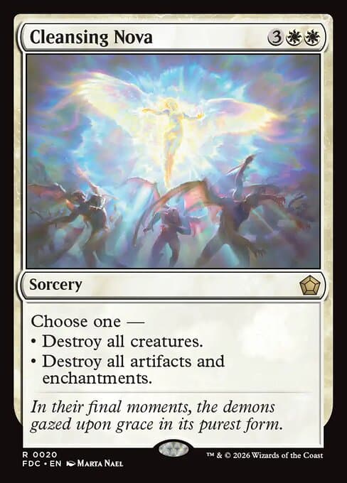 Cleansing Nova card art (fdc-20), Magic: The Gathering FDC