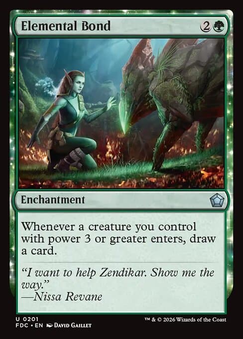 Elemental Bond card art (fdc-201), Magic: The Gathering FDC