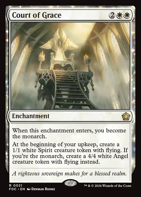 Court of Grace card art (fdc-21), Magic: The Gathering FDC