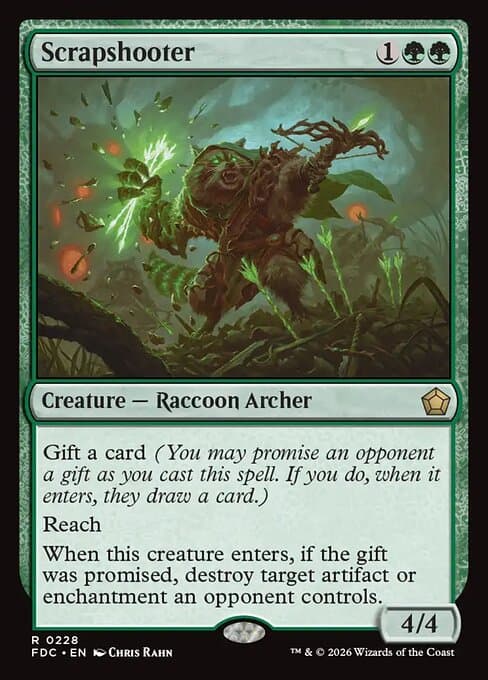 Scrapshooter card art (fdc-228), Magic: The Gathering FDC