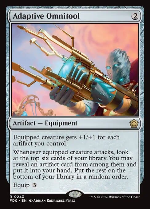 Adaptive Omnitool card art (fdc-243), Magic: The Gathering FDC