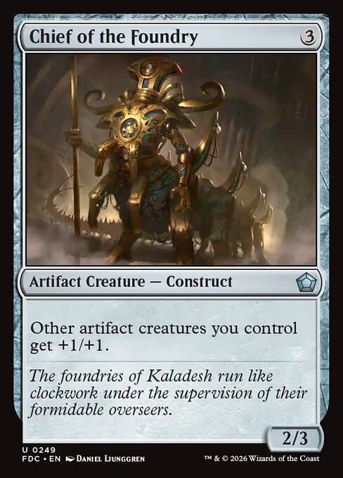 Chief of the Foundry card art (fdc-249), Magic: The Gathering FDC