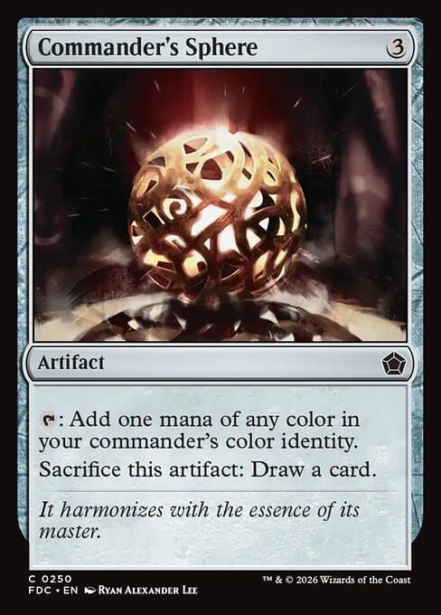 Commander's Sphere card art (fdc-250), Magic: The Gathering FDC