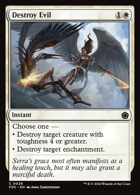 Destroy Evil card art (fdc-26), Magic: The Gathering FDC
