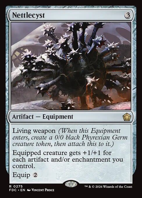 Nettlecyst card art (fdc-275), Magic: The Gathering FDC