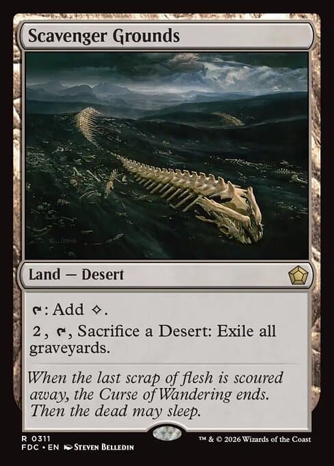 Scavenger Grounds card art (fdc-311), Magic: The Gathering FDC