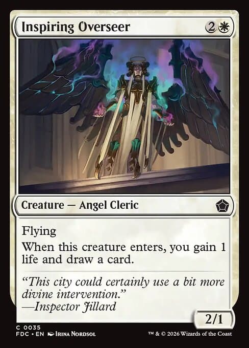 Inspiring Overseer card art (fdc-35), Magic: The Gathering FDC