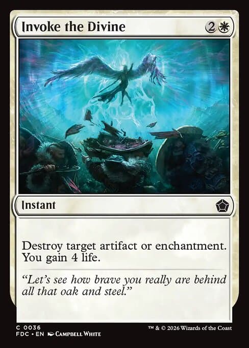 Invoke the Divine card art (fdc-36), Magic: The Gathering FDC