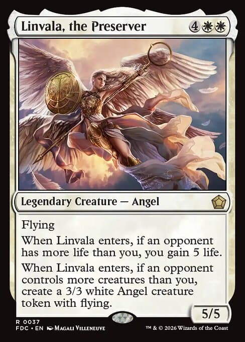 Linvala, the Preserver card art (fdc-37), Magic: The Gathering FDC