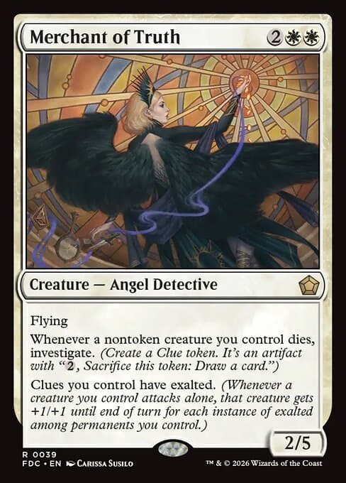 Merchant of Truth card art (fdc-39), Magic: The Gathering FDC