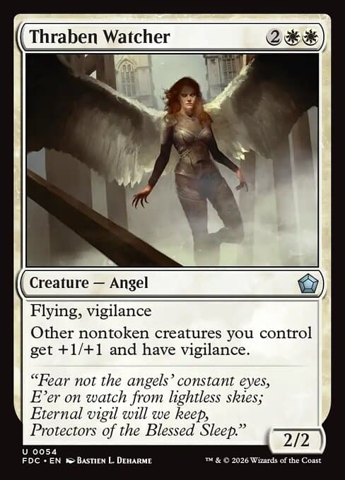 Thraben Watcher card art (fdc-54), Magic: The Gathering FDC