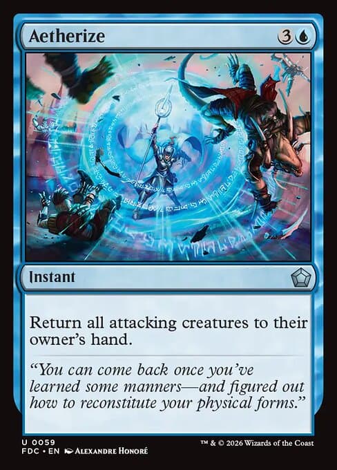 Aetherize card art (fdc-59), Magic: The Gathering FDC
