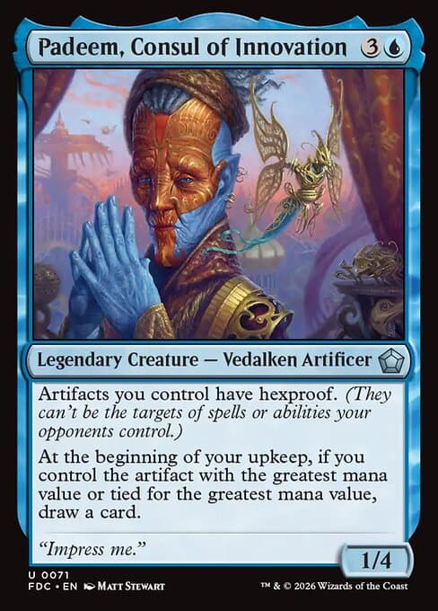 Padeem, Consul of Innovation card art (fdc-71), Magic: The Gathering FDC
