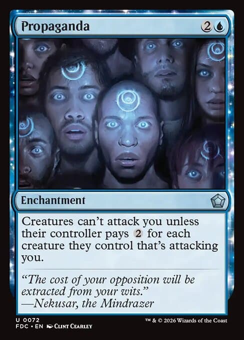 Propaganda card art (fdc-72), Magic: The Gathering FDC