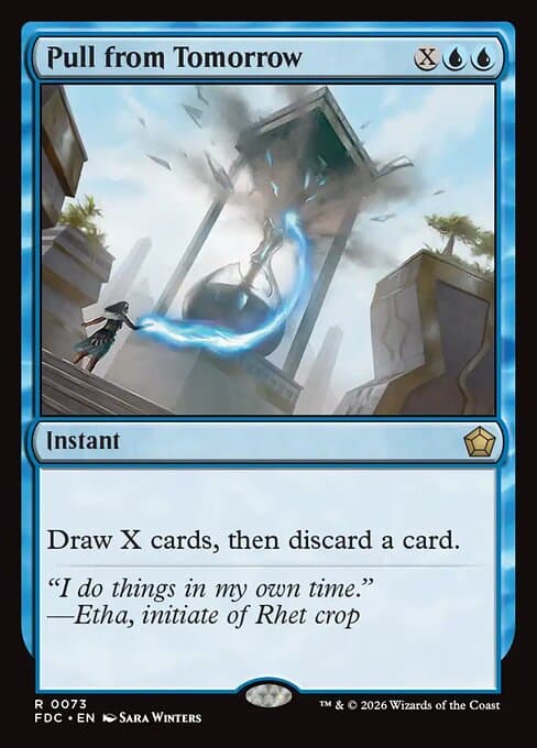 Pull from Tomorrow card art (fdc-73), Magic: The Gathering FDC