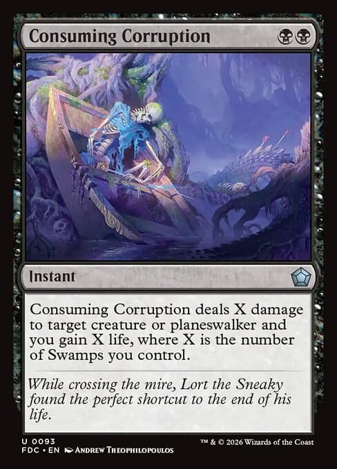 Consuming Corruption card art (fdc-93), Magic: The Gathering FDC