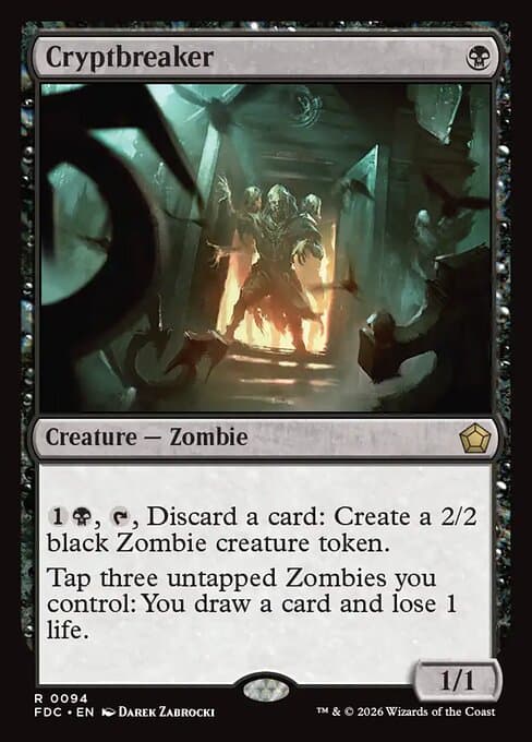 Cryptbreaker card art (fdc-94), Magic: The Gathering FDC