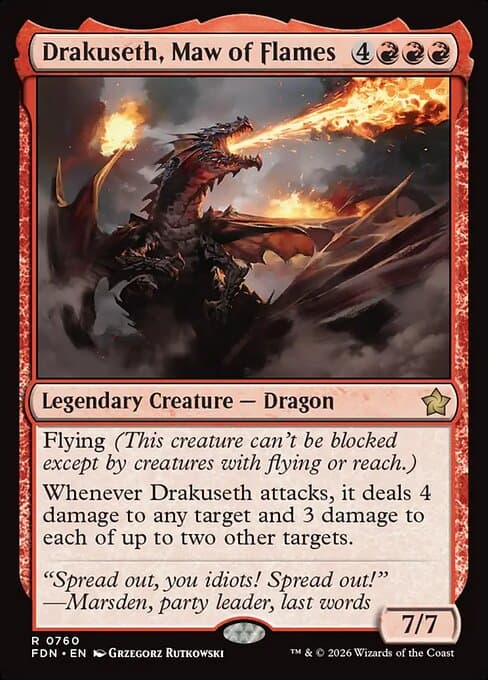 Drakuseth, Maw of Flames (fdn-760)