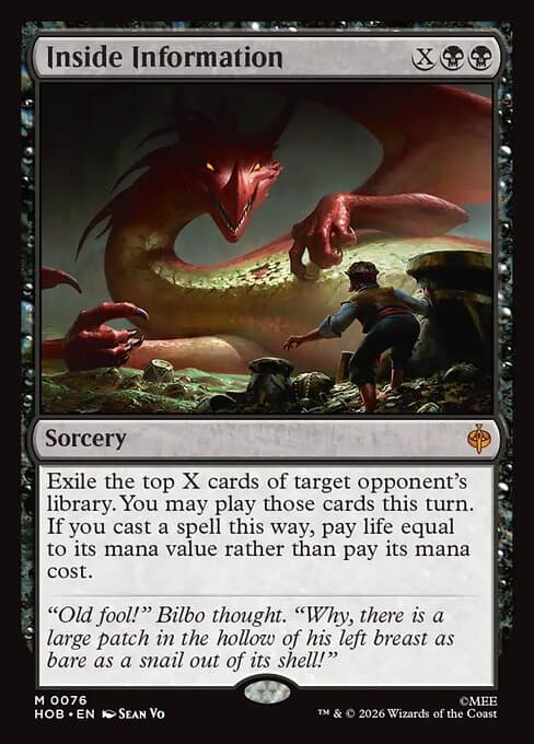 Inside Information card art (hob-76), Magic: The Gathering HOB