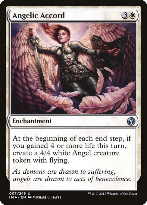 Angelic Accord card art (ima-7), Magic: The Gathering IMA