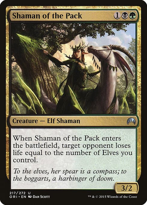 Shaman of the Pack card art (ori-217), Magic: The Gathering ORI