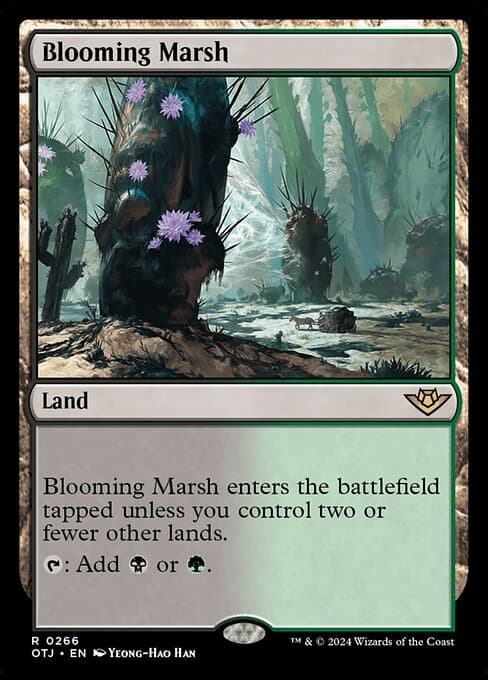 Blooming Marsh card art (otj-266), Magic: The Gathering OTJ