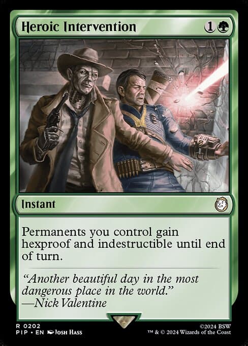 Heroic Intervention card art (pip-202), Magic: The Gathering PIP