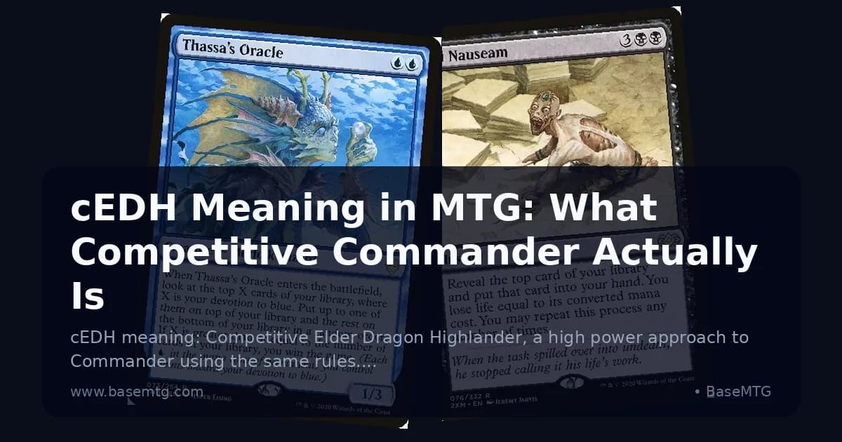 cEDH Meaning in MTG: What Competitive Commander Actually Is