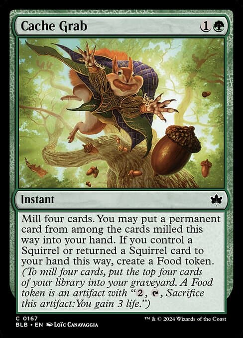 Cache Grab card art (blb-167), Magic: The Gathering BLB