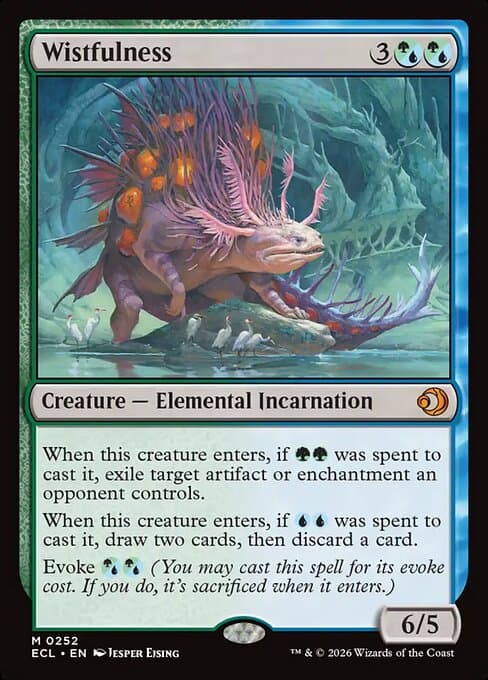 Wistfulness card art (ecl-252), Magic: The Gathering ECL