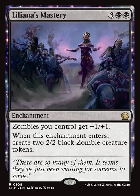 Liliana's Mastery card art (fdc-109), Magic: The Gathering FDC