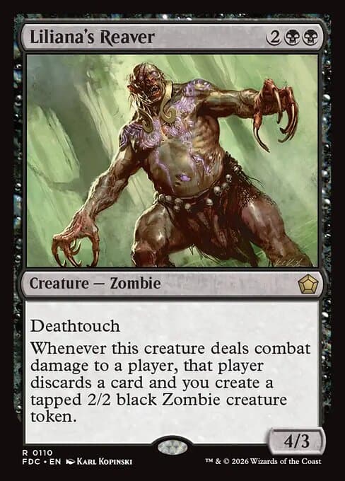 Liliana's Reaver card art (fdc-110), Magic: The Gathering FDC