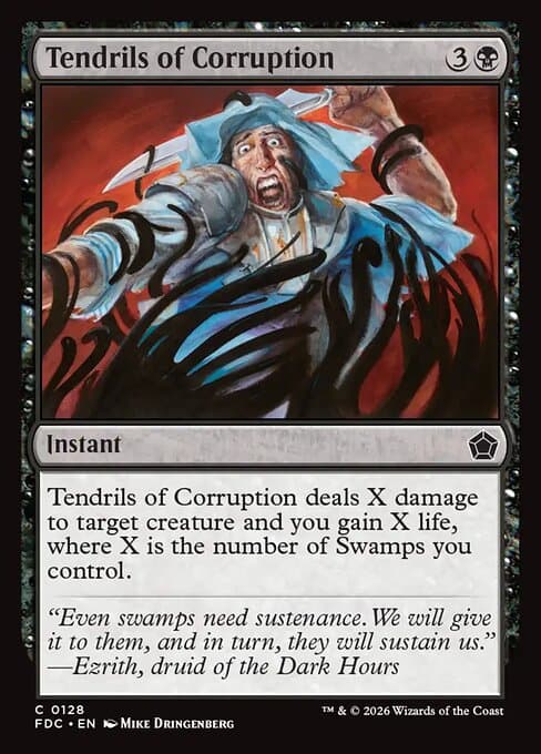 Tendrils of Corruption card art (fdc-128), Magic: The Gathering FDC