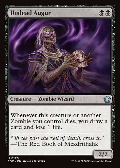 Undead Augur card art (fdc-129), Magic: The Gathering FDC