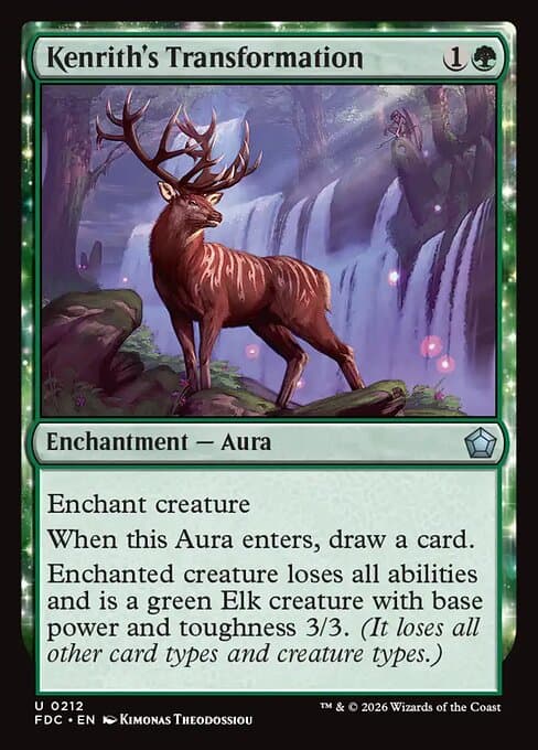 Kenrith's Transformation card art (fdc-212), Magic: The Gathering FDC