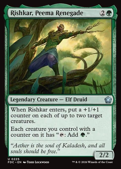 Rishkar, Peema Renegade card art (fdc-225), Magic: The Gathering FDC