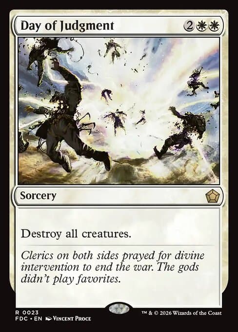 Day of Judgment card art (fdc-23), Magic: The Gathering FDC