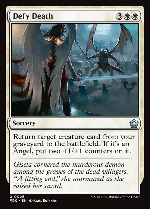 Defy Death card art (fdc-25), Magic: The Gathering FDC