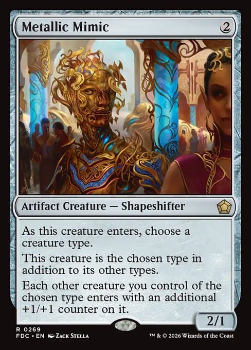 Metallic Mimic card art (fdc-269), Magic: The Gathering FDC