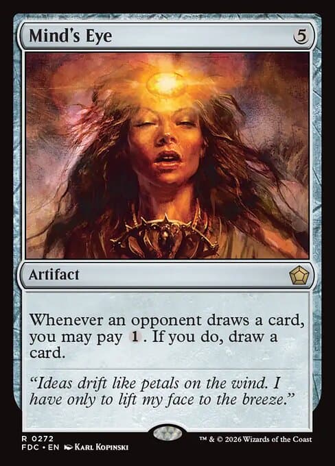 Mind's Eye card art (fdc-272), Magic: The Gathering FDC