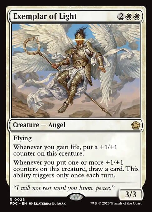 Exemplar of Light card art (fdc-28), Magic: The Gathering FDC