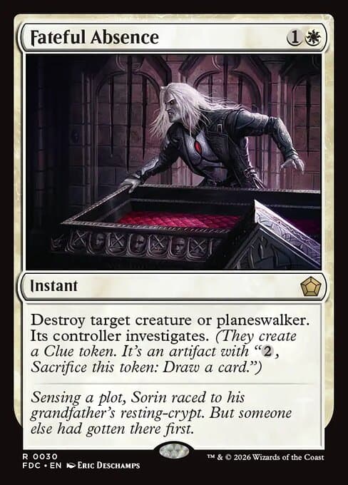 Fateful Absence card art (fdc-30), Magic: The Gathering FDC