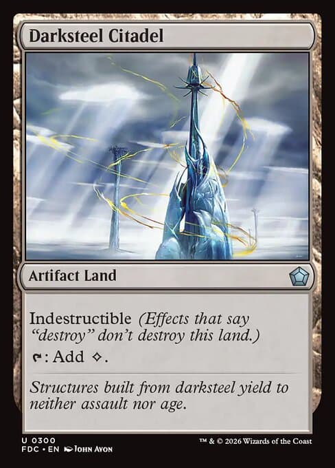 Darksteel Citadel card art (fdc-300), Magic: The Gathering FDC