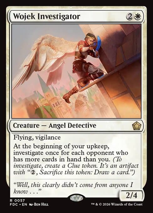Wojek Investigator card art (fdc-57), Magic: The Gathering FDC