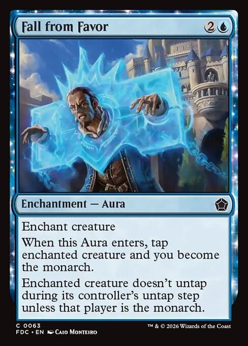 Fall from Favor card art (fdc-63), Magic: The Gathering FDC
