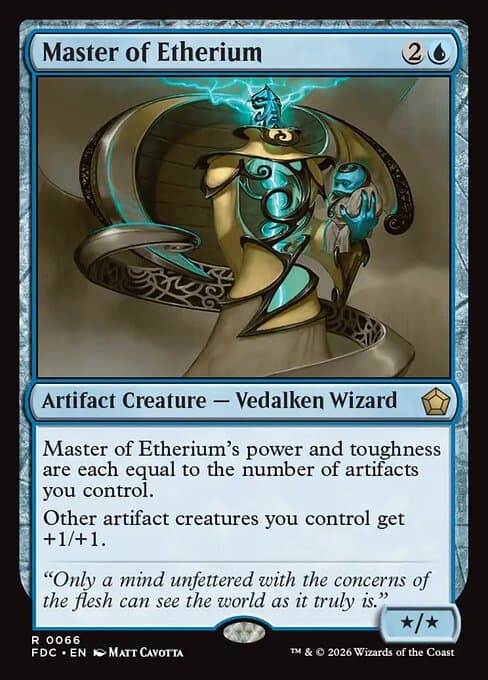 Master of Etherium card art (fdc-66), Magic: The Gathering FDC